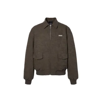 ROCAWEAR Leather Jacket Unisex Washed Coffee