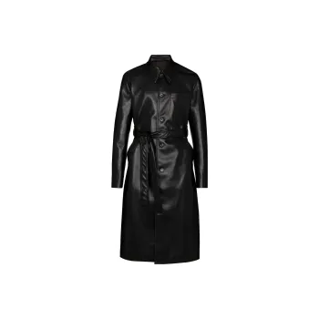 NANUSHKA Trench Coats Men Black