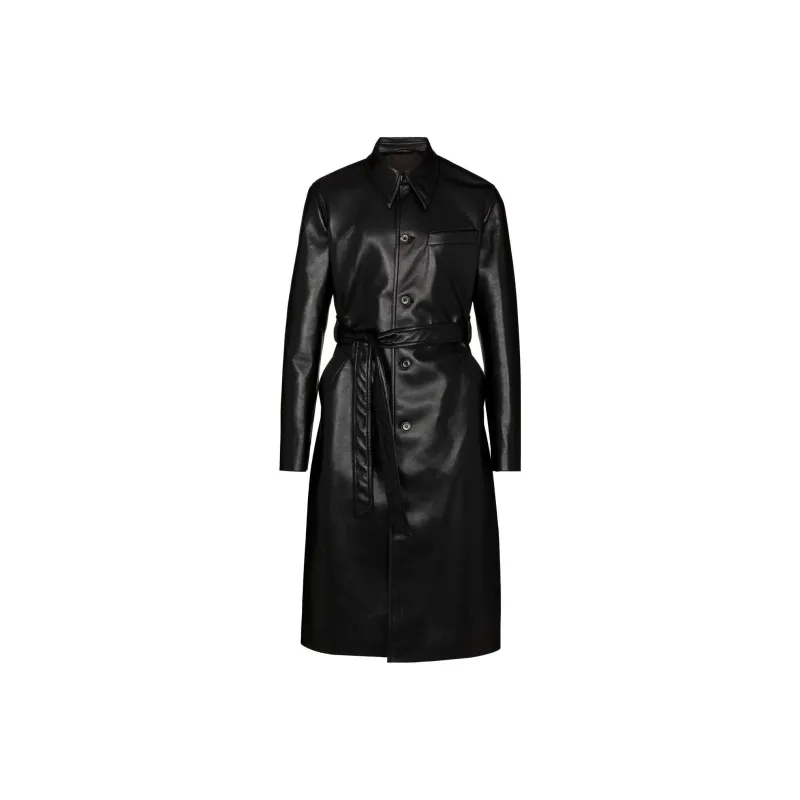 NANUSHKA Trench Coats Men Black-0
