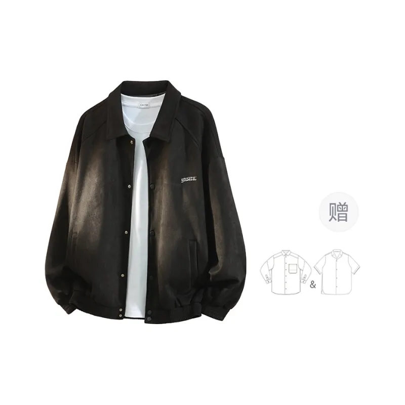 YOSICIL Jackets Coats Men's Matcha Green-14