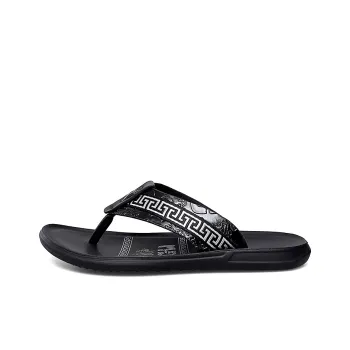 Eminu Quiet Odor Resistant Flip Flops Men's Black