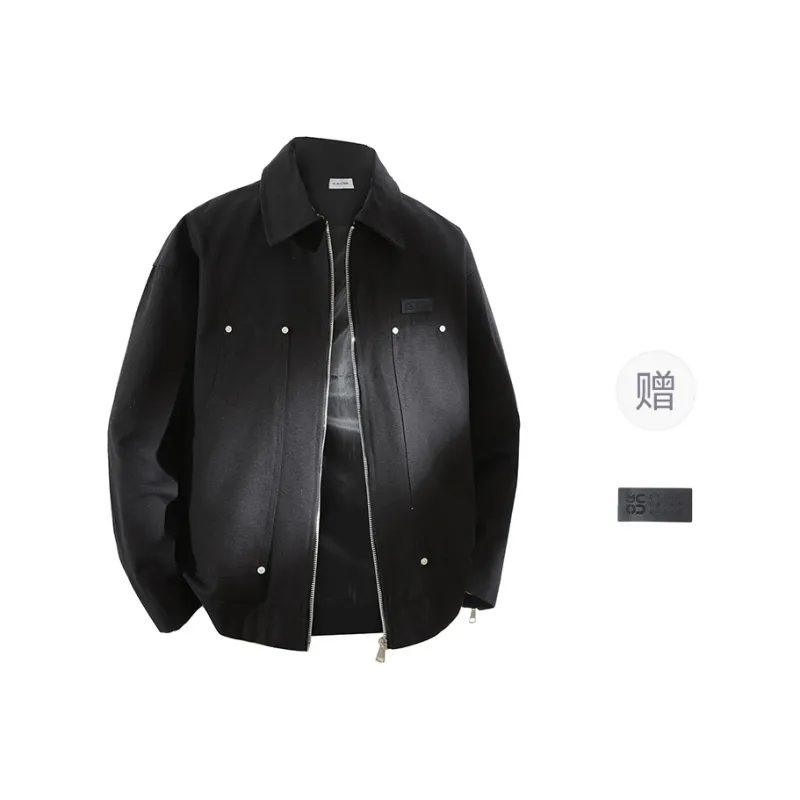 YOSICIL Jackets Coats Unisex Beige-2