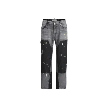 LIUREGALI Jeans Men Black