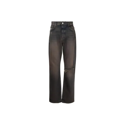 AMIRI Bar Logo Dark Wash Straight Leg Jeans