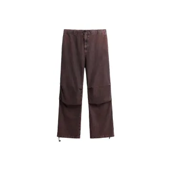 ZARA Cargo Pants Men's Red Black