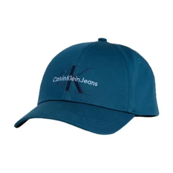 CALVIN KLEIN Organic Cotton Twill Baseball Caps Men's Blue