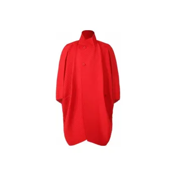 Homme Plissé Issey Miyake Trench Coats Men Deep Red
