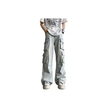 MEIPIN TANG Jeans Unisex Light Blue