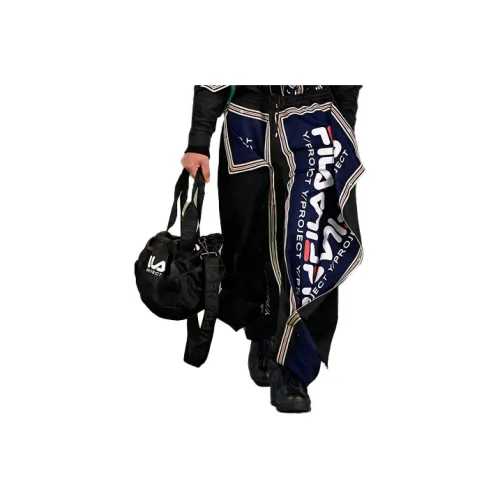 Y/project X FILA Knitted Sweatpants Unisex Jet Black
