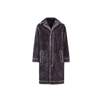 FENDI Leather Jacket Men's Blue