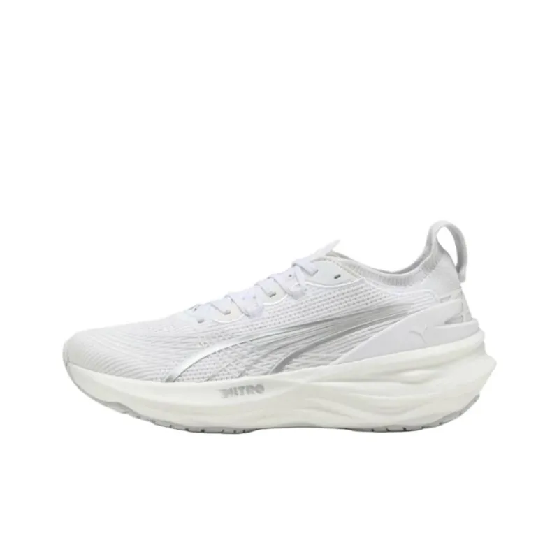 PUMA ForeverRun NITRO™ II Anti Slip Wear Resistant Low Top Casual Running Shoes Men's White-0