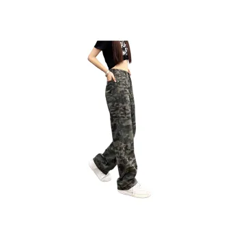 RENBEN Summer Jeans Unisex Camouflage Casual Cargo Pants