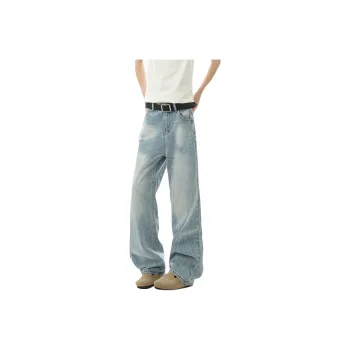 WARNING LIGHT Jeans Unisex Light Blue