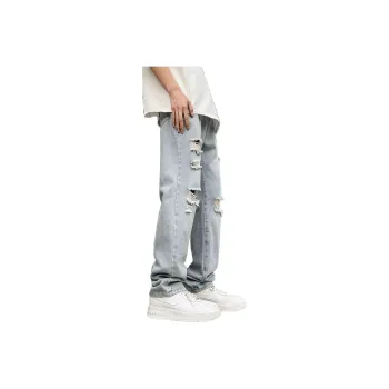 RENBEN Summer Jeans Unisex Light Blue