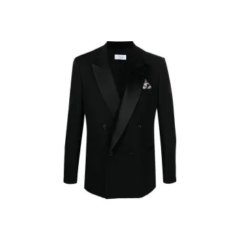 OFF WHITE Double Breasted Long Sleeved Jacket