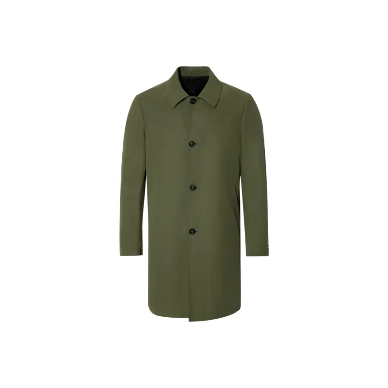 ANDREW MACKENZIE SS24 Trench Coat Men's Green-0