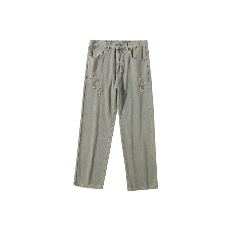 Jaslcs Straight Jeans Unisex Nostalgic Blue-0