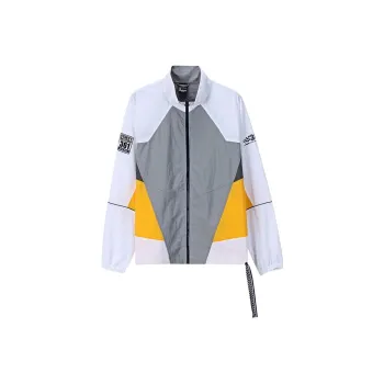 361° Trench Coats Men Raw White/Blue Brick Gray
