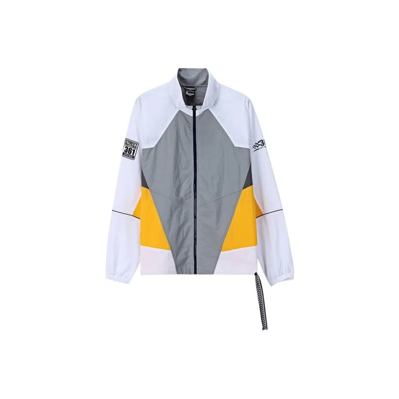 361° Trench Coats Men Raw White/Cyan Brick Gray-0
