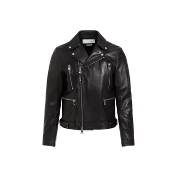 Alexander McQueen Leather Biker Jacket