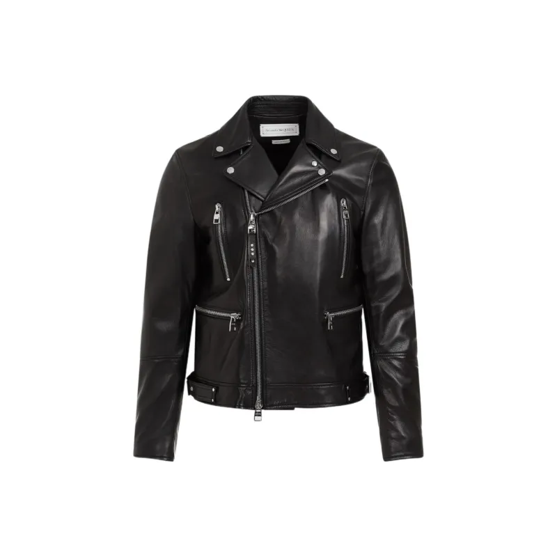 Alexander McQueen Leather Biker Jacket-0