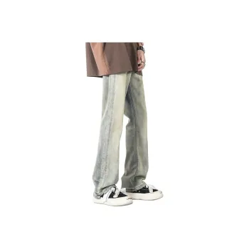 BLANC & ECLARE Heavyweight Washable Yellowed Jeans Men's