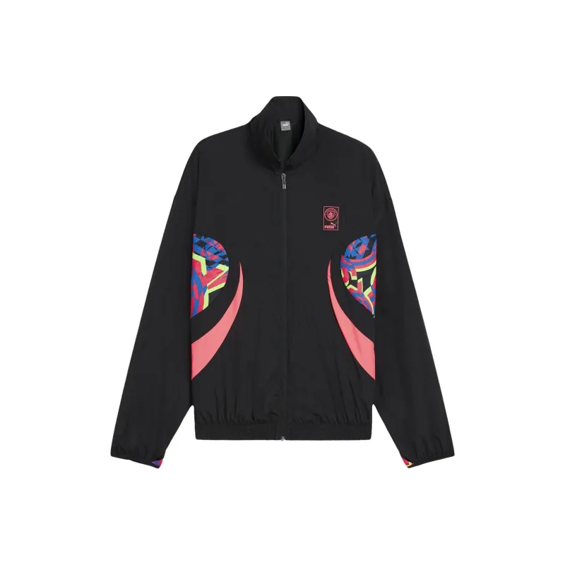 PUMA MCFC FTBLNRGY WOVEN TOP Jackets Coats Men's Black-0