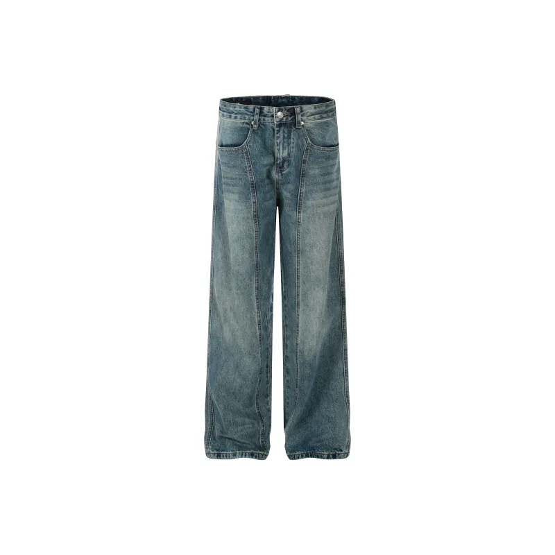 YINLEI Jeans Unisex Blue-0