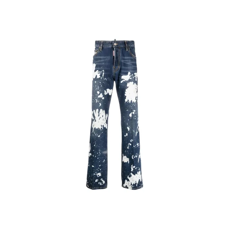 DSQUARED 2 Paint splatter Straight leg Jeans-0