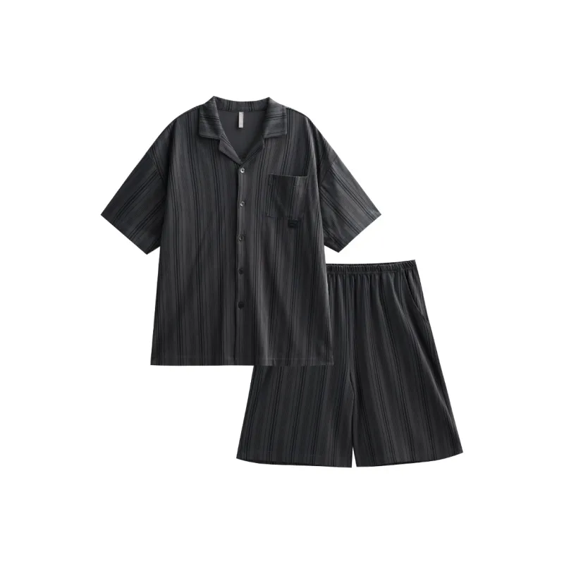 Same Language Pajama Set Men's Alocasia Black-0