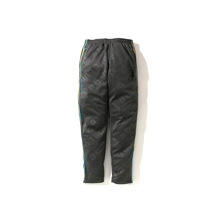 A BATHING APE A BATHING APE Side Tape Jersey Pants-2