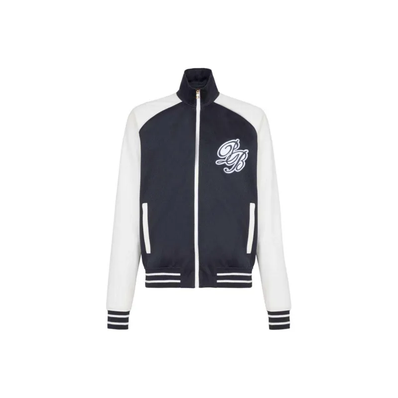 BALMAIN Logo appliqué Varsity Jacket-0