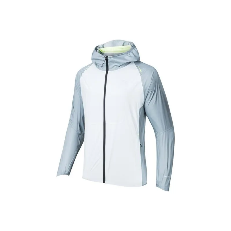 Anta Running Collection Trench Coat Men's Salt Crystal Gray-0