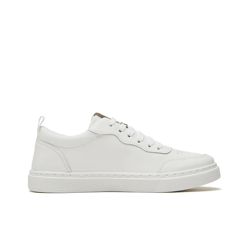 JIETEGONGYANG Lightweight And Breathable Low Top Skateboard Shoes Men's White-3