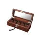 6 Watch Slot Dark Brown Internal Trim (Glass Window)