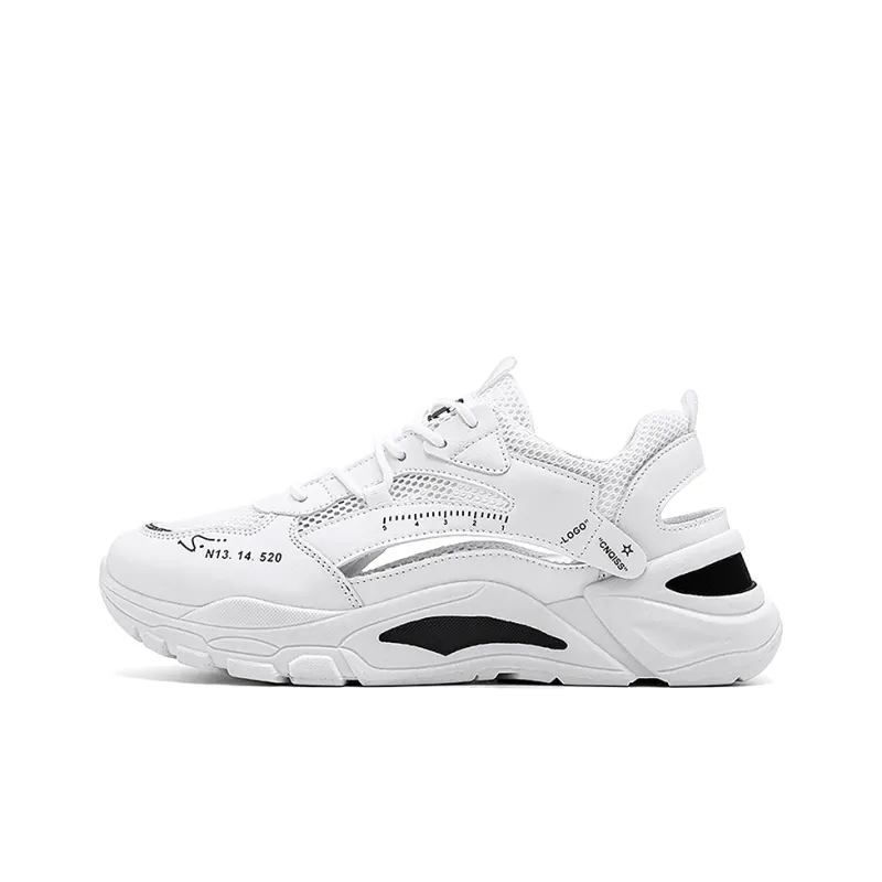 Yi Jiabao Slip Resistant And Breathable Low Top Chunky Sneakers Unisex-0