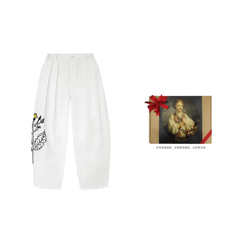 VALLEYOUTH Cargo Pants Casual Pants Unisex White-6