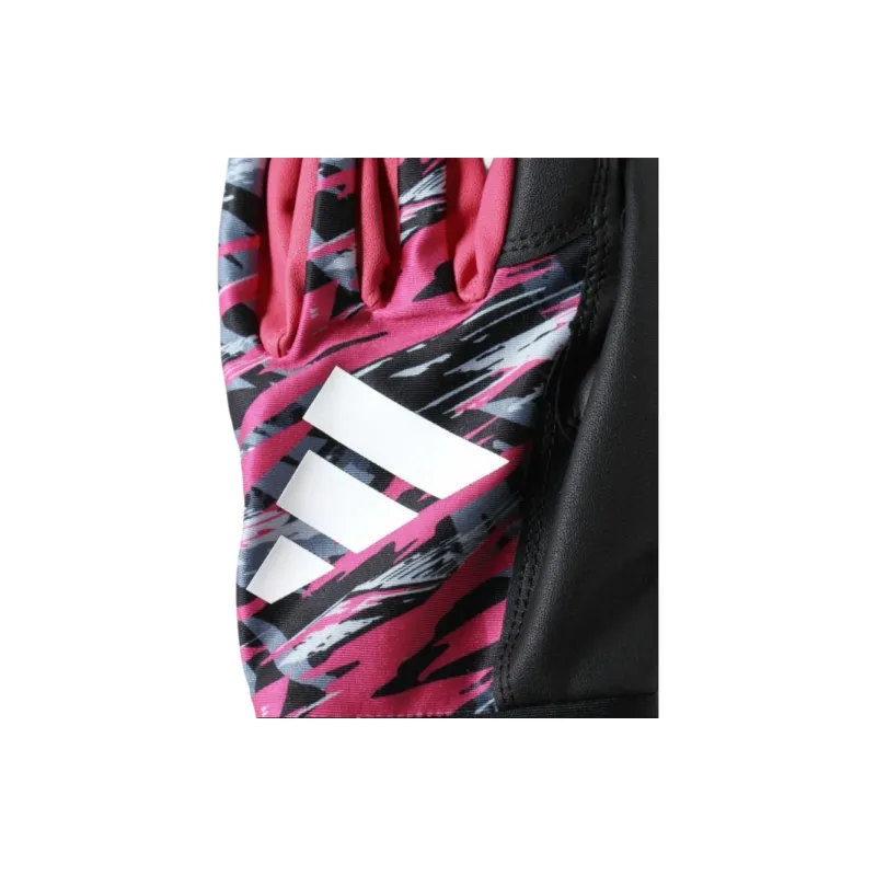 Adidas Baseball Gloves Batter's Glove PU Polyurethane Unisex Pink/Black Color-2