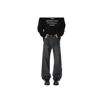 WARNING LIGHT Jeans Unisex Black