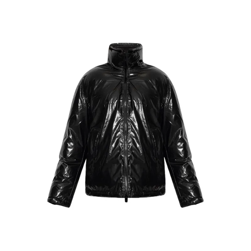 DIESEL SS24 Puffer Jacket Coat Men's Black-0