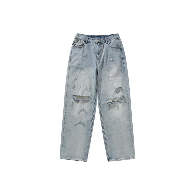 BJHG Jeans Unisex Washed Blue-0