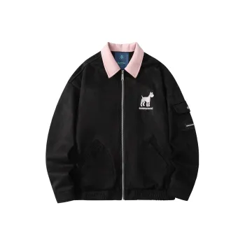 Suamoment Men's Spring Vintage Casual Couple Coat Unisex