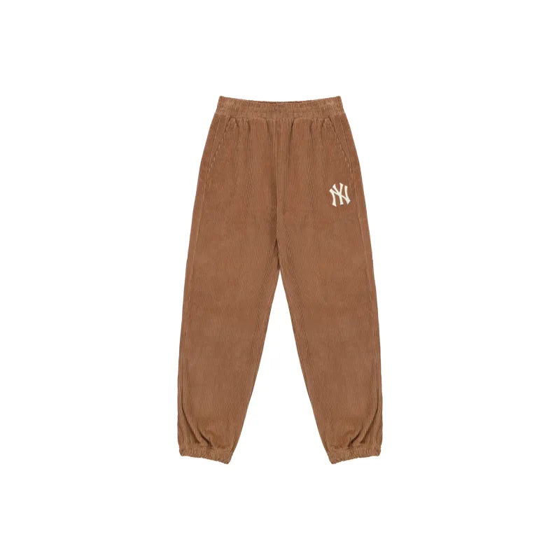 MLB New York Yankees Knitted Sweatpants Unisex Brown-0