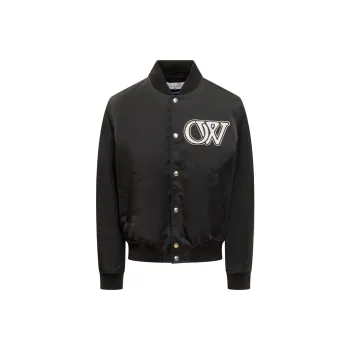 OFF WHITE Buttoned Bomber Jacket