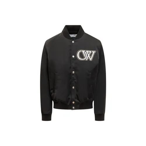 OFF WHITE Buttoned Bomber Jacket