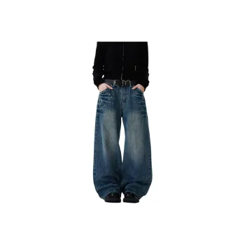 NEVER RULE Jeans Unisex Blue