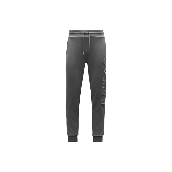 Moncler FW21 Knitted Sweatpants Men Gray-0