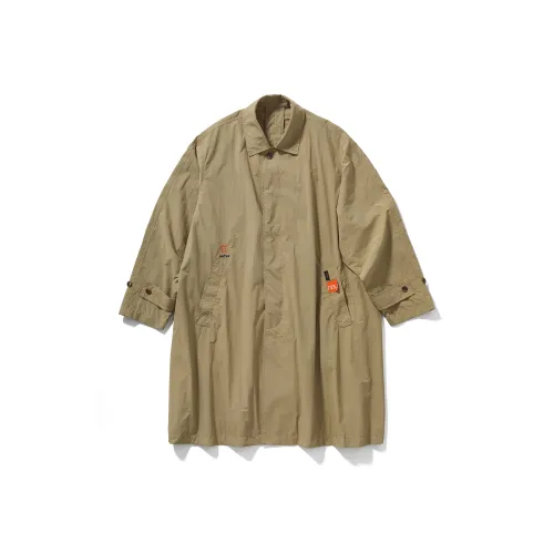 See See X Nautica White Sail Nautica White Sail X SEE Co branded Series Trench Coats Unisex Khaki