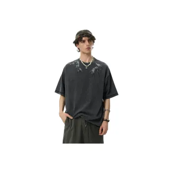 JHYQ T Shirt Unisex Batik Black