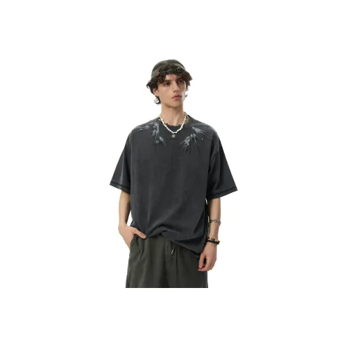 JHYQ T Shirt Unisex Batik Black